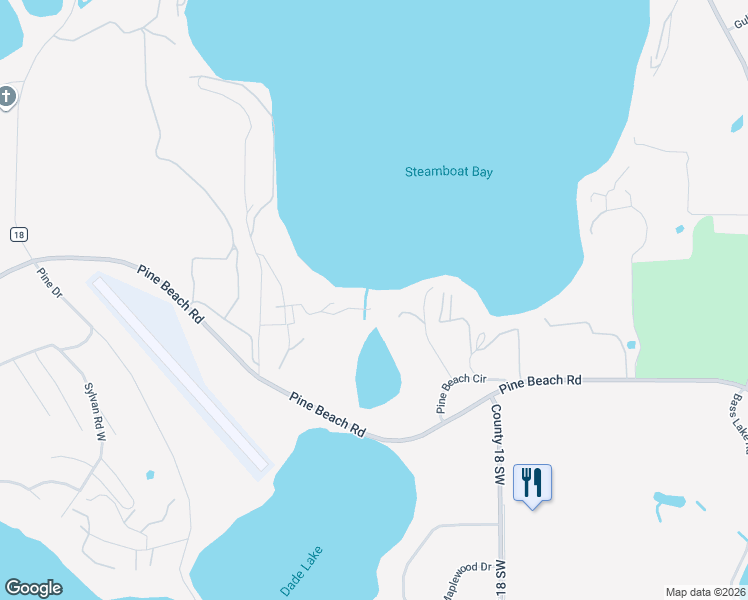 map of restaurants, bars, coffee shops, grocery stores, and more near 11543 Craguns Drive in Brainerd