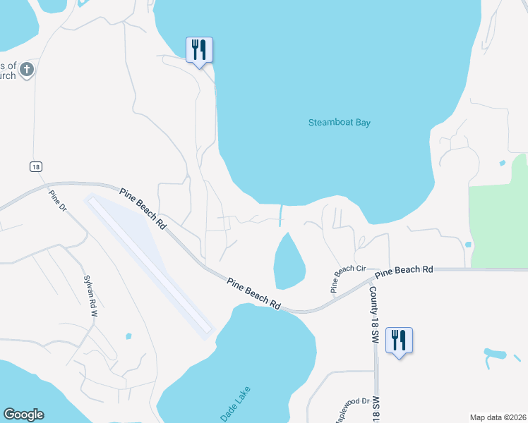 map of restaurants, bars, coffee shops, grocery stores, and more near 11543 Craguns Drive in Brainerd