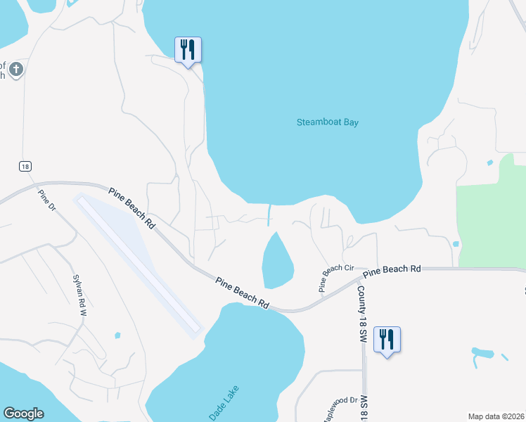 map of restaurants, bars, coffee shops, grocery stores, and more near 11543 Craguns Drive in Brainerd