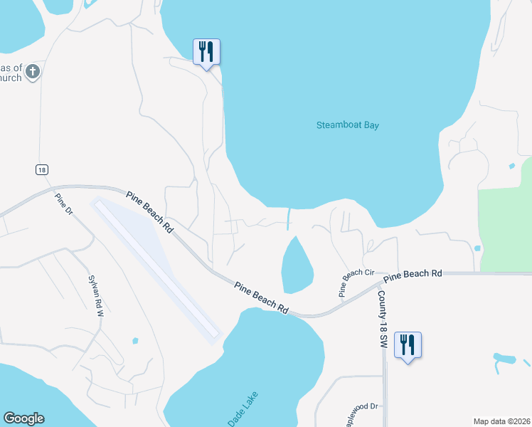 map of restaurants, bars, coffee shops, grocery stores, and more near 11543 Craguns Drive in Brainerd
