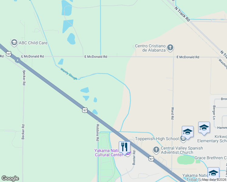 map of restaurants, bars, coffee shops, grocery stores, and more near in Toppenish