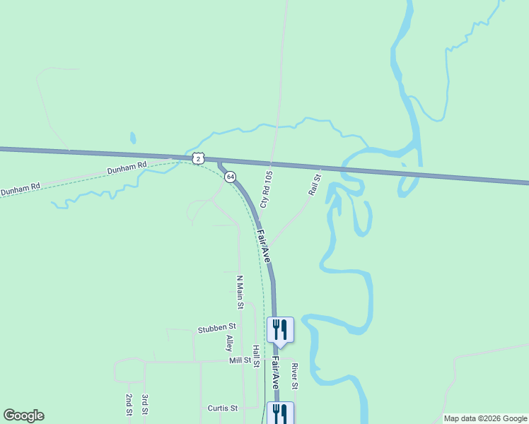 map of restaurants, bars, coffee shops, grocery stores, and more near State Highway 64 in Marenisco