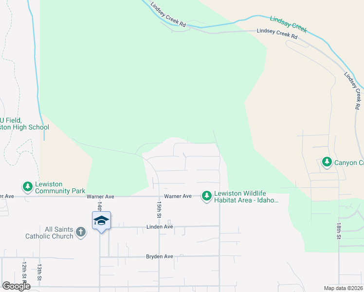 map of restaurants, bars, coffee shops, grocery stores, and more near 5478 Lariat Lane in Lewiston