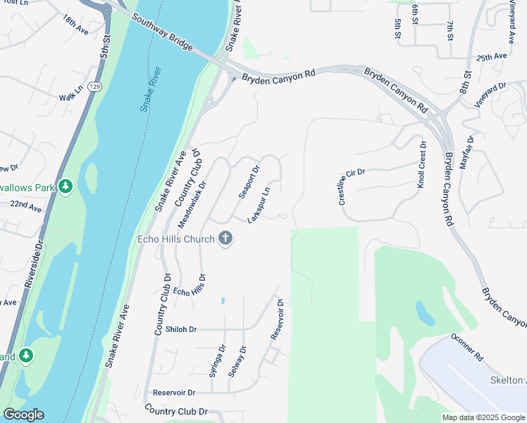 map of restaurants, bars, coffee shops, grocery stores, and more near 221 Larkspur Lane in Lewiston