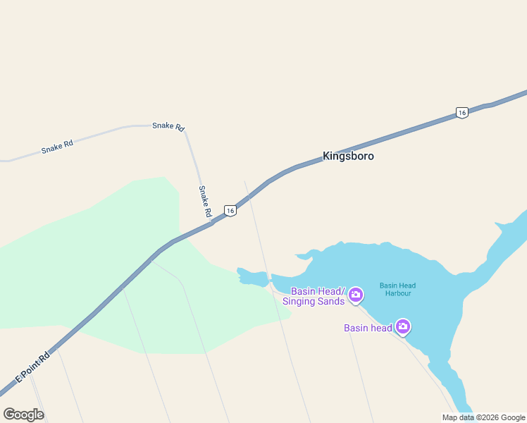 map of restaurants, bars, coffee shops, grocery stores, and more near 2437 Prince Edward Island 16 in Souris