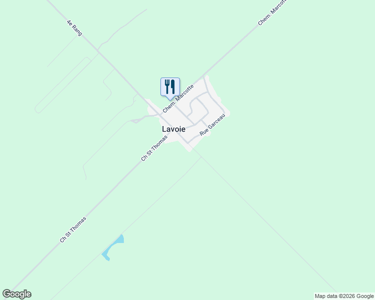 map of restaurants, bars, coffee shops, grocery stores, and more near 221 4e Rang in Trois-Rivières