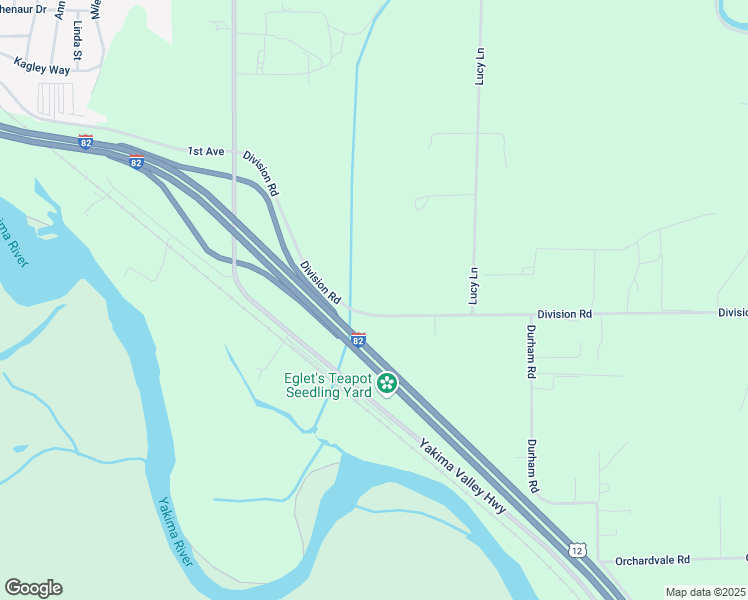 map of restaurants, bars, coffee shops, grocery stores, and more near 511 Division Road in Zillah