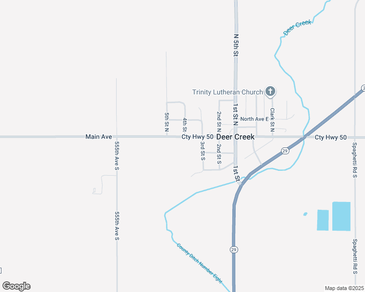 map of restaurants, bars, coffee shops, grocery stores, and more near 401 Main Avenue West in Deer Creek
