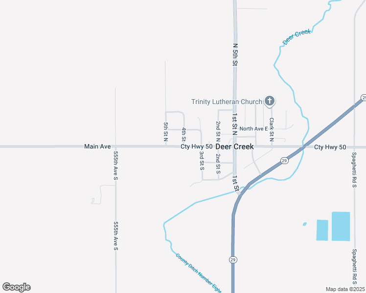 map of restaurants, bars, coffee shops, grocery stores, and more near 401 Main Avenue West in Deer Creek