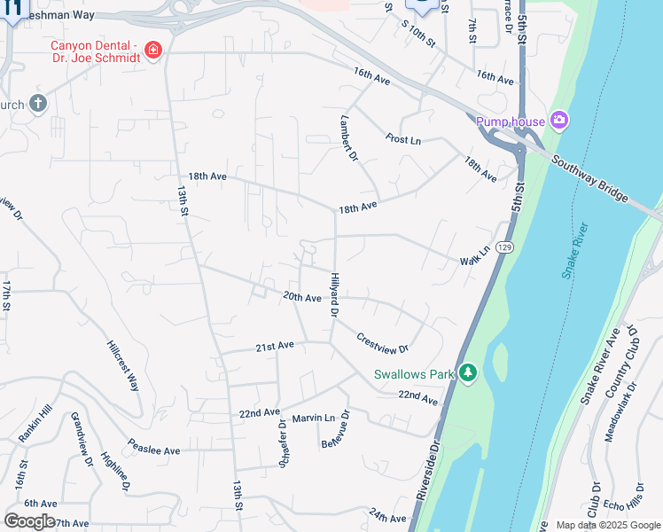 map of restaurants, bars, coffee shops, grocery stores, and more near 1030 Bridger Lane in Clarkston