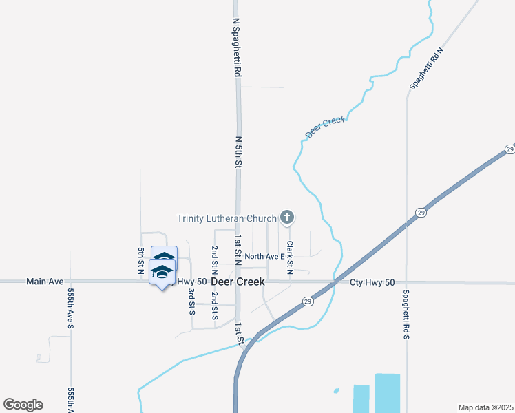 map of restaurants, bars, coffee shops, grocery stores, and more near 225 Baker Street in Deer Creek