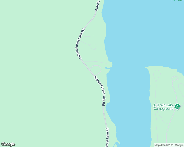 map of restaurants, bars, coffee shops, grocery stores, and more near N7163 Autrain Forest Lake Road in Au Train