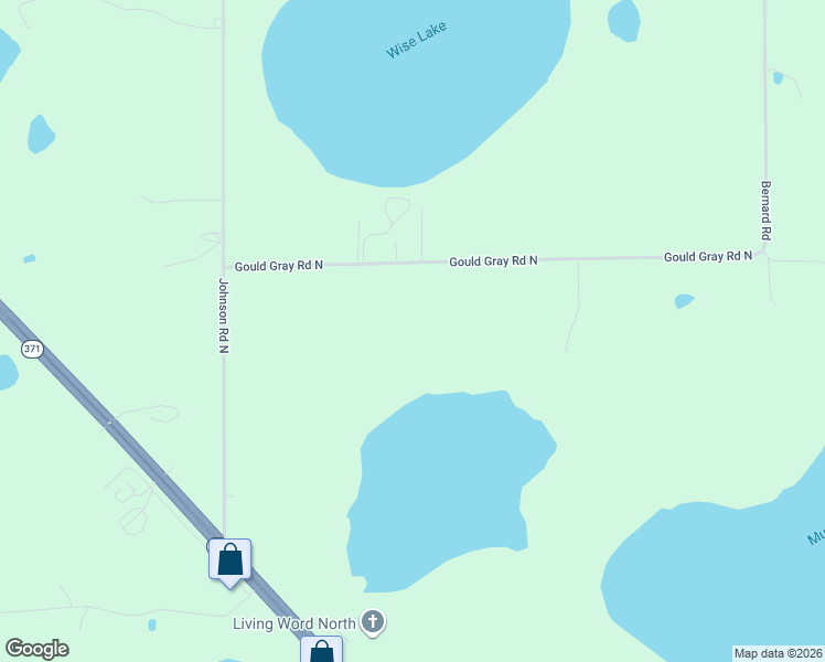 map of restaurants, bars, coffee shops, grocery stores, and more near 6701 Gould Gray Road North in Brainerd