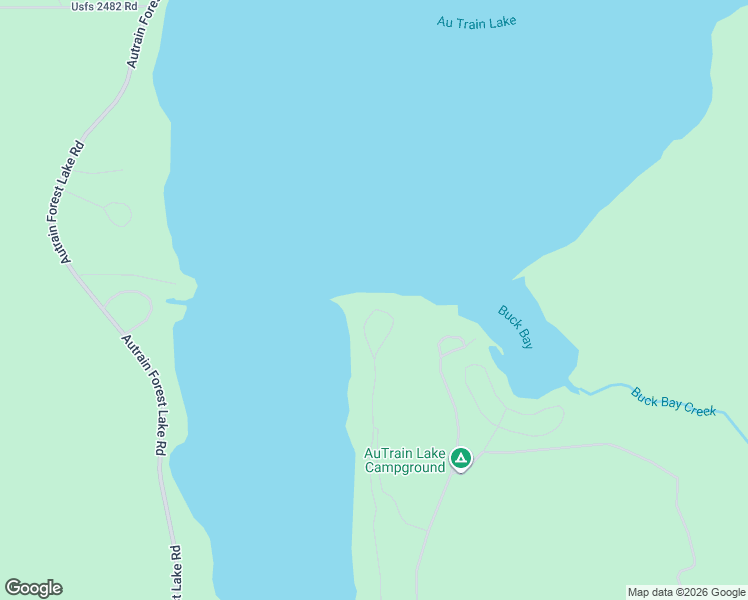 map of restaurants, bars, coffee shops, grocery stores, and more near 6667 Summer Homes Road in Au Train