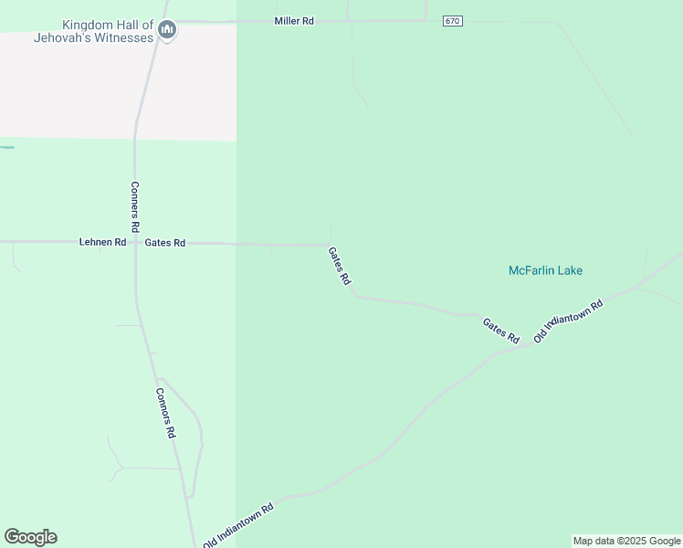 map of restaurants, bars, coffee shops, grocery stores, and more near Gates Road in Munising