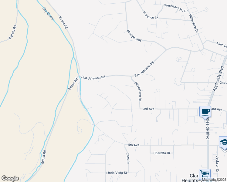 map of restaurants, bars, coffee shops, grocery stores, and more near 2222 Deer Pointe Drive in Clarkston