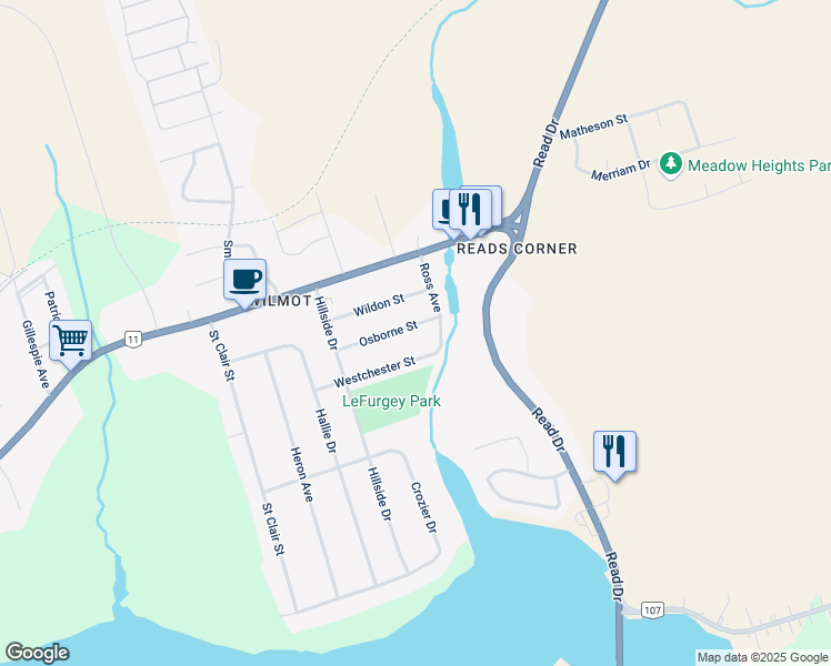 map of restaurants, bars, coffee shops, grocery stores, and more near 772 Osborne Street in Summerside