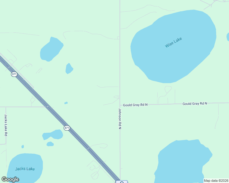 map of restaurants, bars, coffee shops, grocery stores, and more near 17049 Johnson Road North in Brainerd
