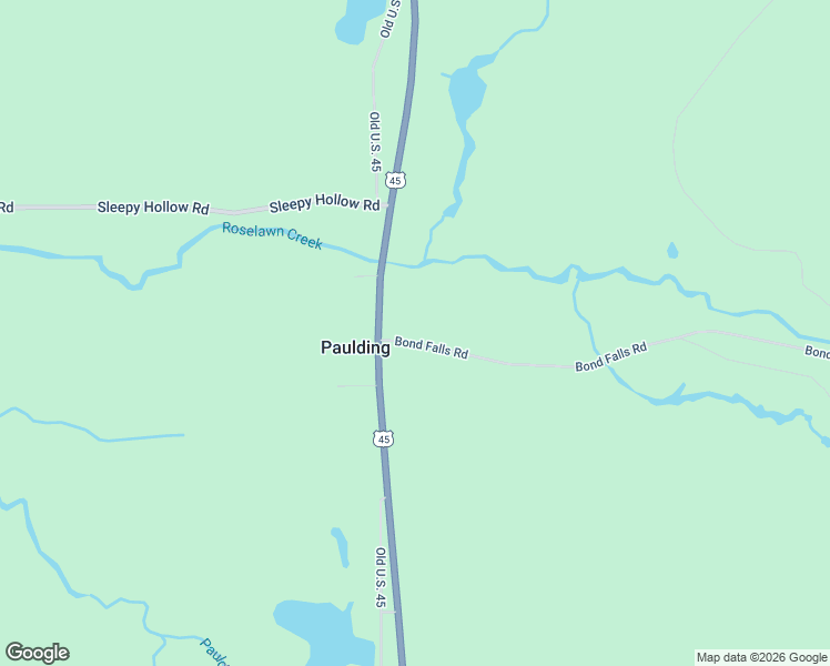 map of restaurants, bars, coffee shops, grocery stores, and more near 14983 Bond Falls Road in Bruce Crossing