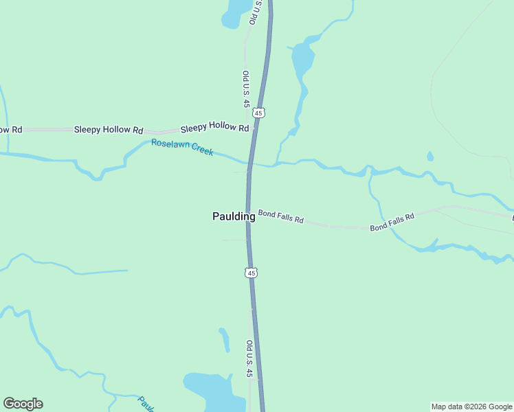 map of restaurants, bars, coffee shops, grocery stores, and more near 14983 Bond Falls Road in Bruce Crossing