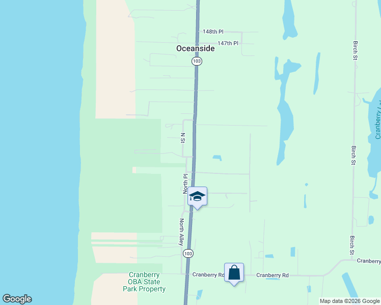 map of restaurants, bars, coffee shops, grocery stores, and more near 13903 Pacific Way in Long Beach
