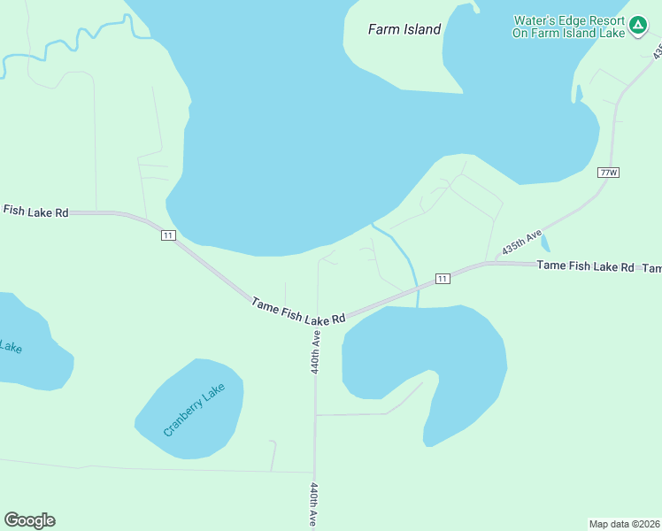 map of restaurants, bars, coffee shops, grocery stores, and more near 43949 269th Lane in Aitkin
