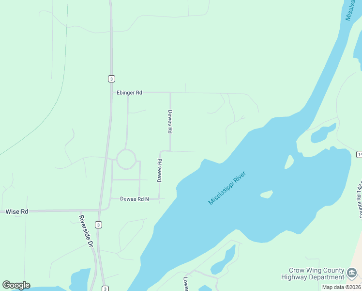map of restaurants, bars, coffee shops, grocery stores, and more near 17188 Dewes Road in Brainerd