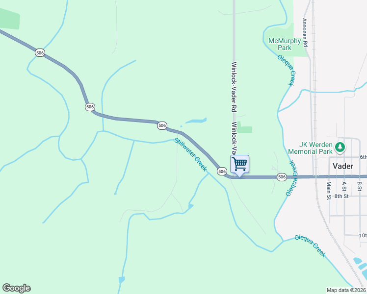map of restaurants, bars, coffee shops, grocery stores, and more near 115 Maschke Road in Vader