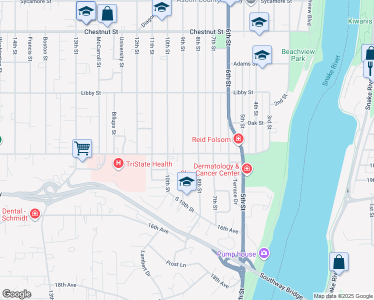 map of restaurants, bars, coffee shops, grocery stores, and more near 820 Highland Avenue in Clarkston