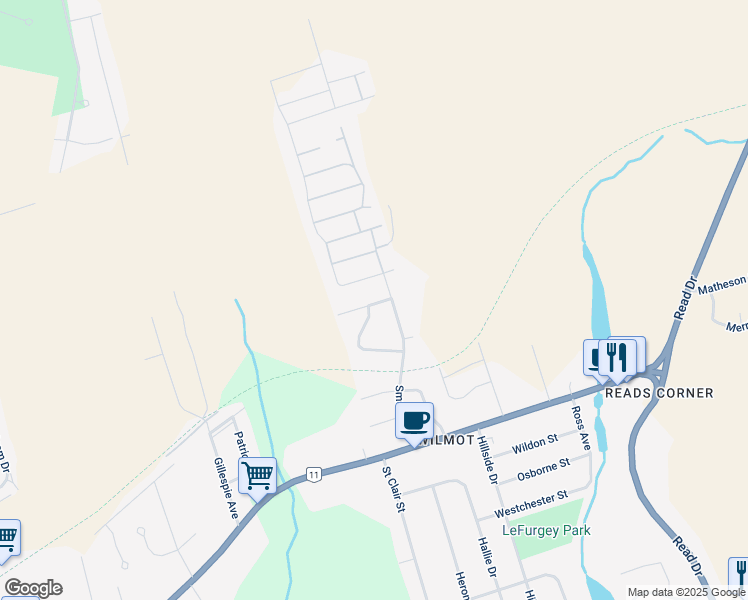 map of restaurants, bars, coffee shops, grocery stores, and more near 735 Cardinal Street in Summerside