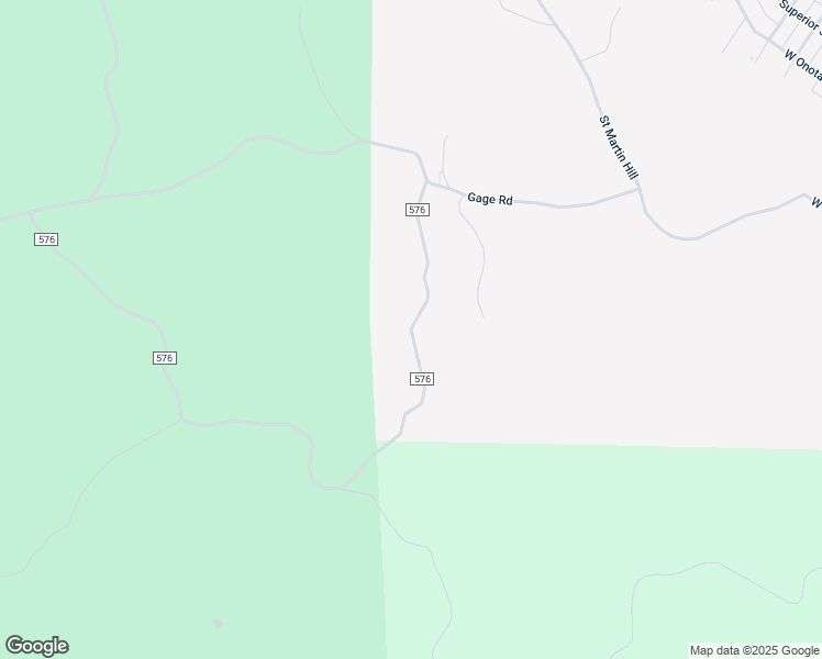 map of restaurants, bars, coffee shops, grocery stores, and more near County Highway 576 in Munising