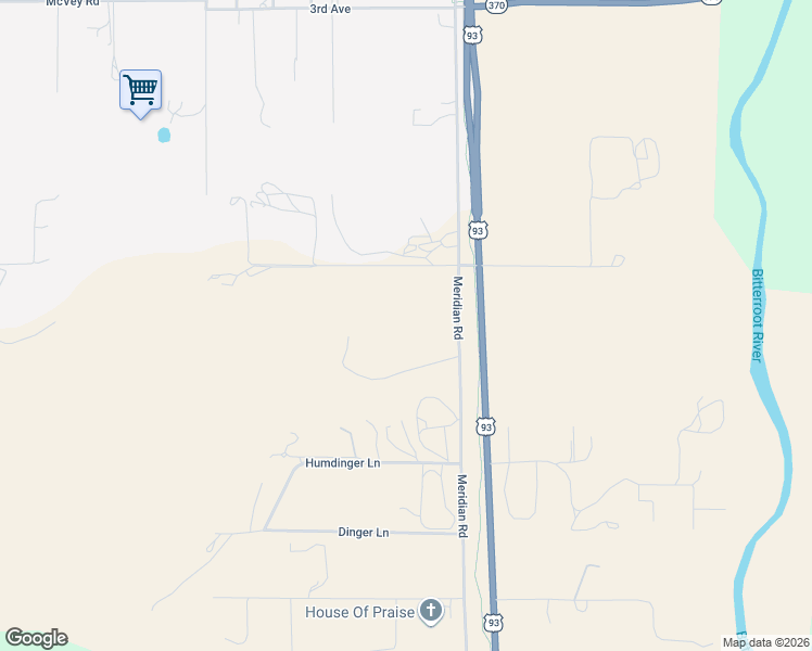map of restaurants, bars, coffee shops, grocery stores, and more near 2305 Meridian Road in Victor