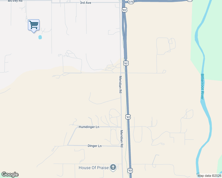 map of restaurants, bars, coffee shops, grocery stores, and more near 2305 Meridian Road in Victor