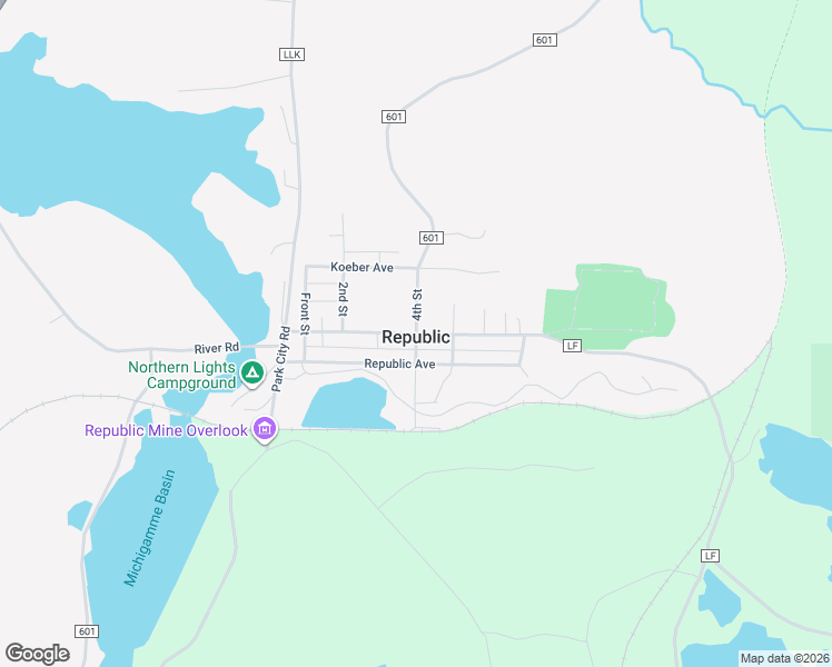 map of restaurants, bars, coffee shops, grocery stores, and more near 109 Kloman Avenue in Republic