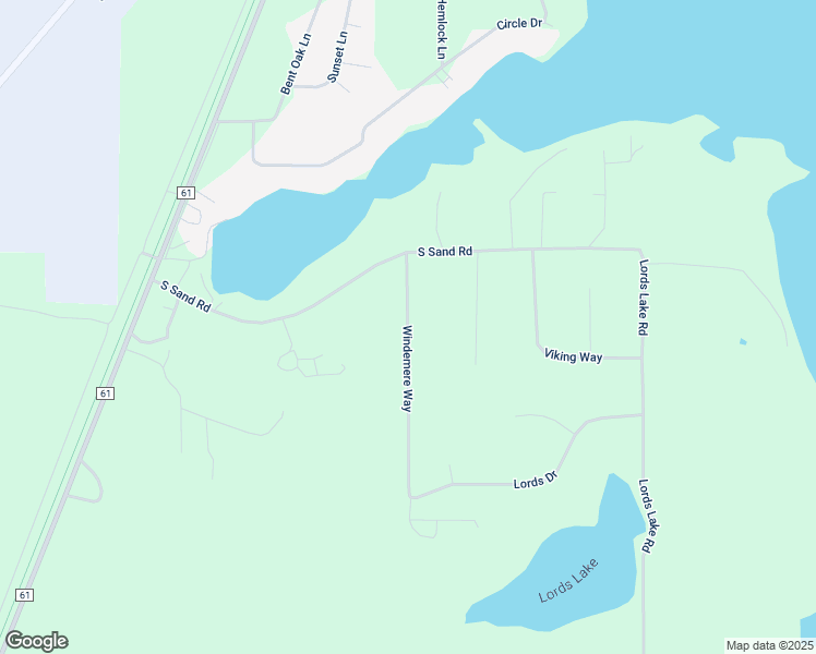 map of restaurants, bars, coffee shops, grocery stores, and more near 93132 Windemere Way in Sturgeon Lake