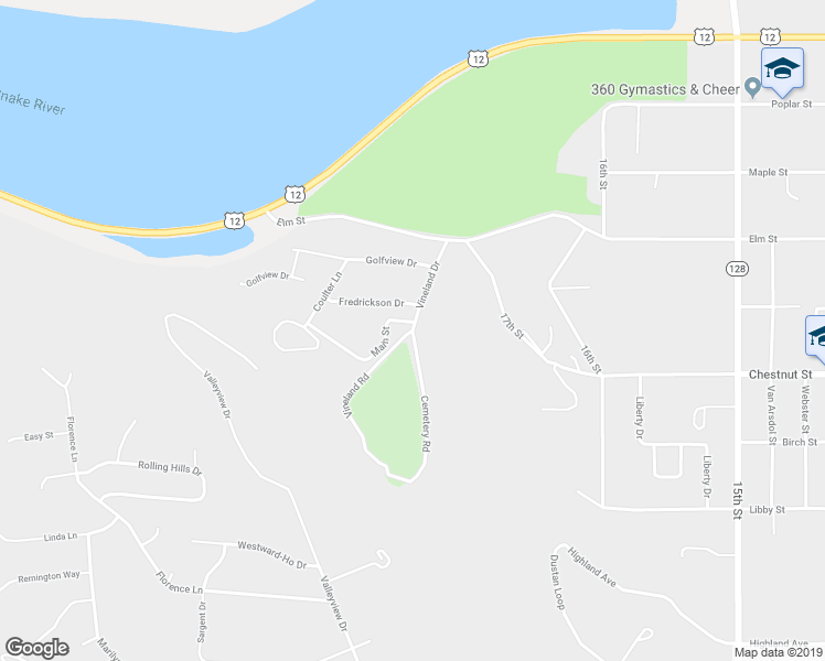 map of restaurants, bars, coffee shops, grocery stores, and more near 774 Vineland Drive in Clarkston