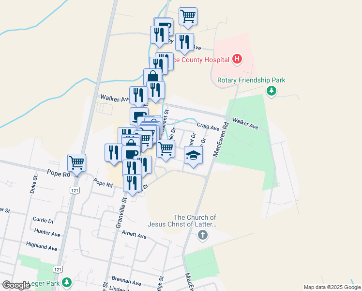 map of restaurants, bars, coffee shops, grocery stores, and more near 1 Blake Lane in Summerside