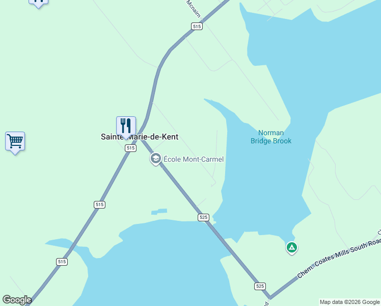 map of restaurants, bars, coffee shops, grocery stores, and more near 59 Chemin Allain in Paroisse de Sainte-Marie