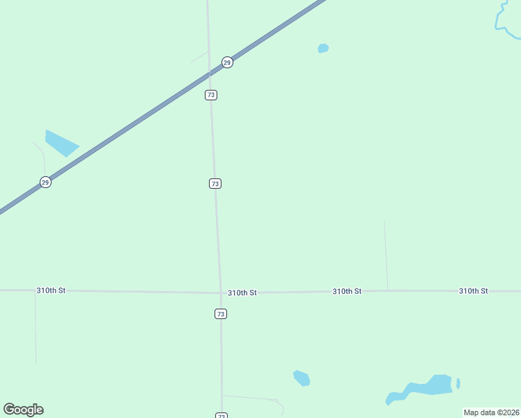 map of restaurants, bars, coffee shops, grocery stores, and more near 31062 County Highway 73 in Deer Creek