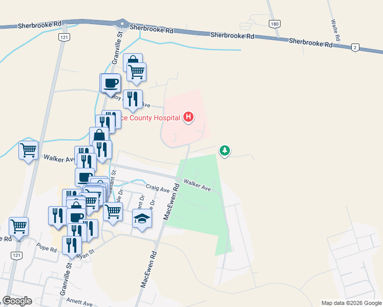 map of restaurants, bars, coffee shops, grocery stores, and more near 200 Simmons Avenue in Summerside