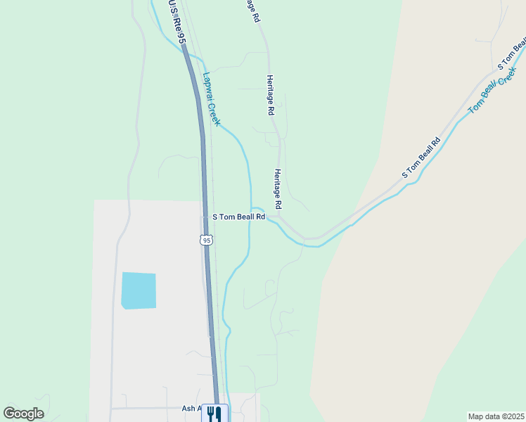 map of restaurants, bars, coffee shops, grocery stores, and more near 22673 South Tom Beall Road in Lapwai