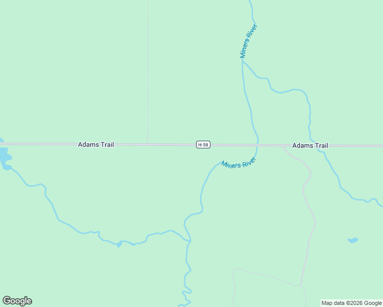 map of restaurants, bars, coffee shops, grocery stores, and more near Adams Trail in Munising
