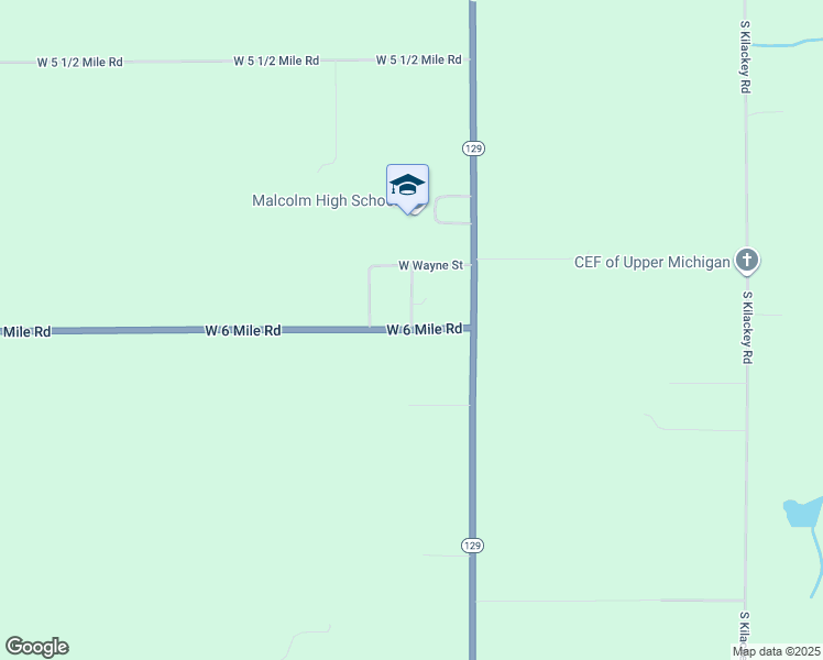 map of restaurants, bars, coffee shops, grocery stores, and more near 53 West 6 Mile Road in Sault Ste. Marie