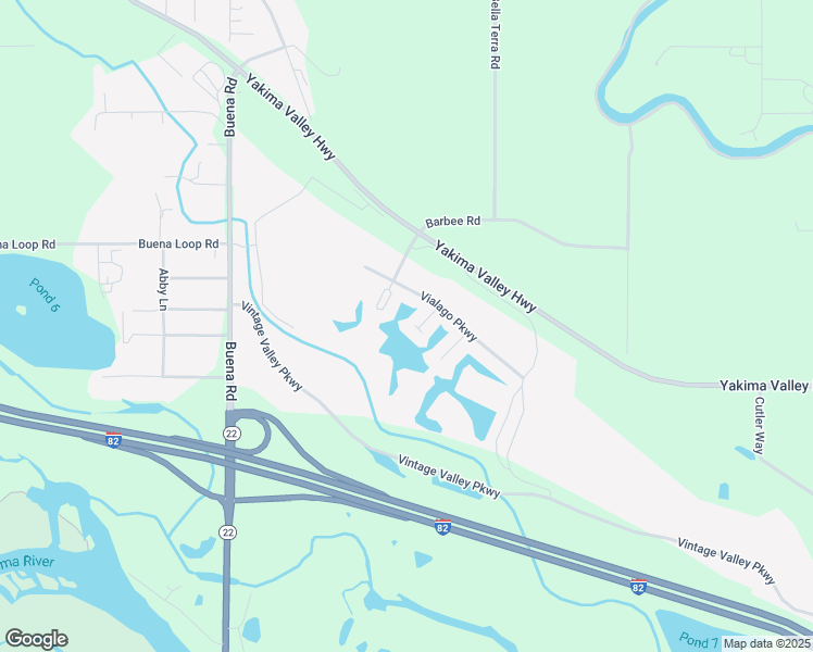 map of restaurants, bars, coffee shops, grocery stores, and more near 702 Kachess Lane in Zillah
