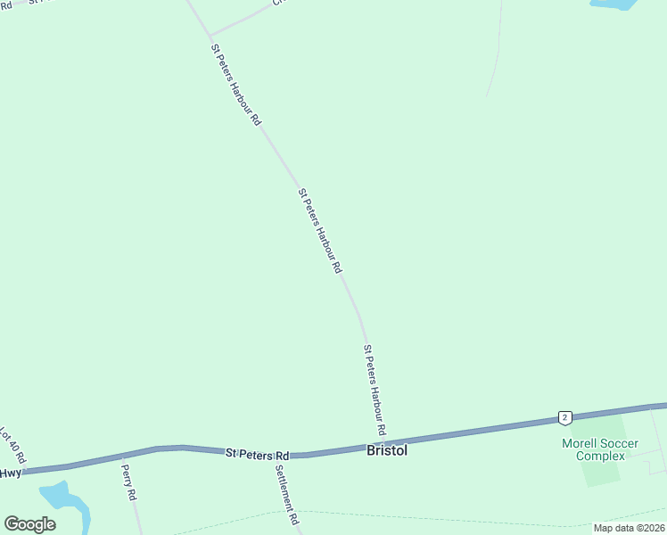 map of restaurants, bars, coffee shops, grocery stores, and more near 141 Saint Peters Harbour Road in Morell