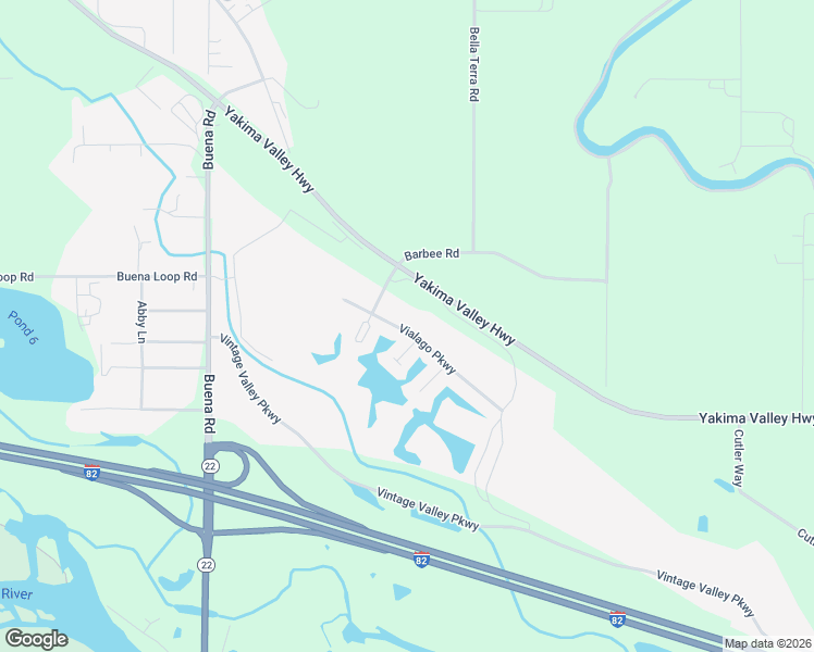 map of restaurants, bars, coffee shops, grocery stores, and more near 8012 Vialago Parkway in Zillah