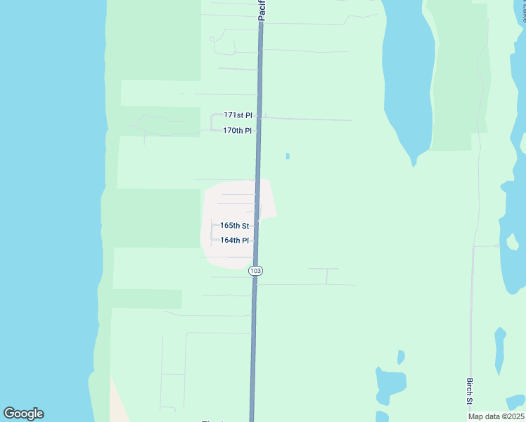map of restaurants, bars, coffee shops, grocery stores, and more near 16504 Pacific Way in Long Beach
