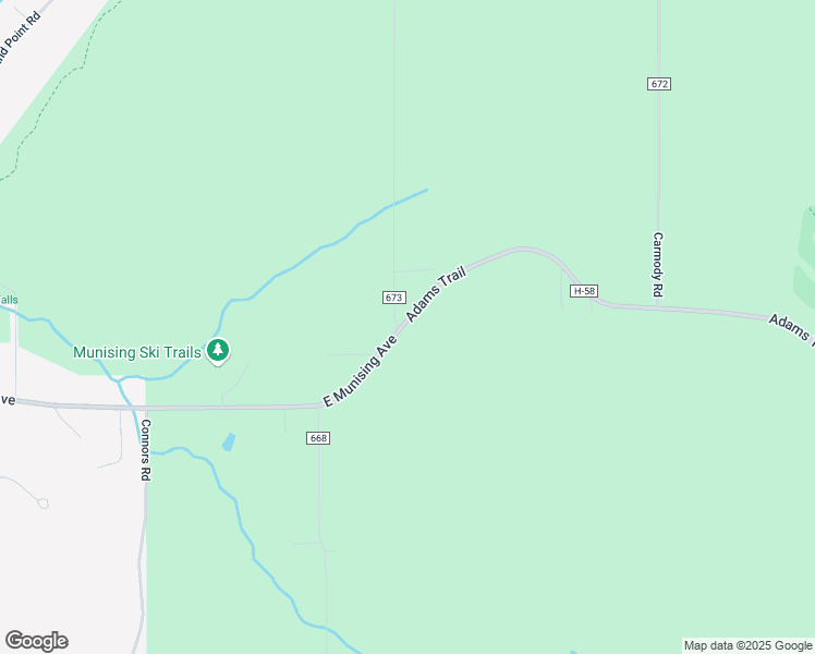 map of restaurants, bars, coffee shops, grocery stores, and more near East Munising Avenue in Munising