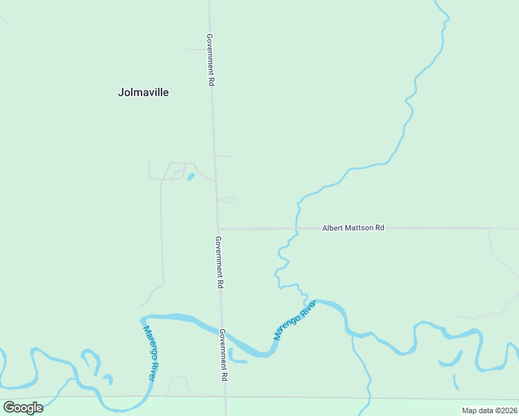 map of restaurants, bars, coffee shops, grocery stores, and more near 41582 Government Road in Marengo