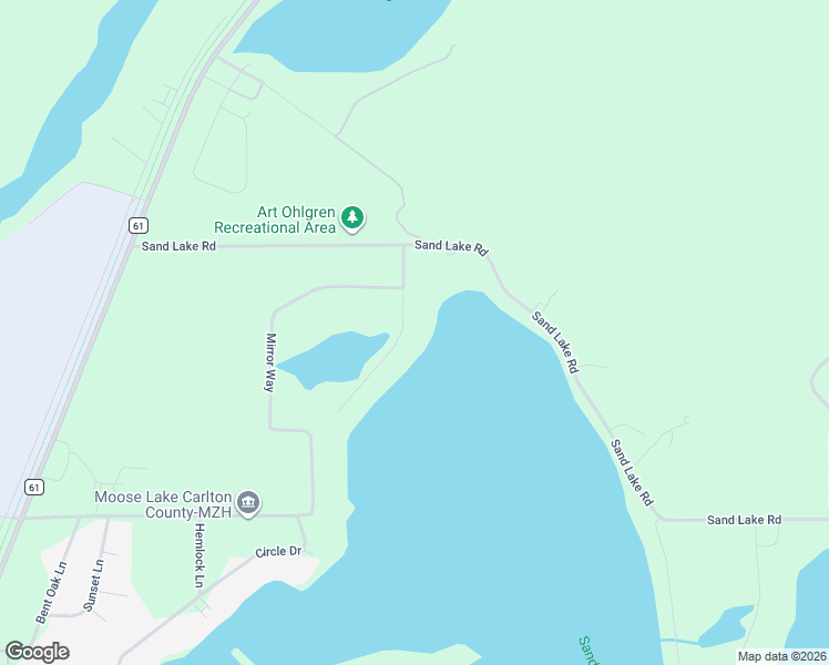 map of restaurants, bars, coffee shops, grocery stores, and more near 4824 Lazy Pine Road in Moose Lake